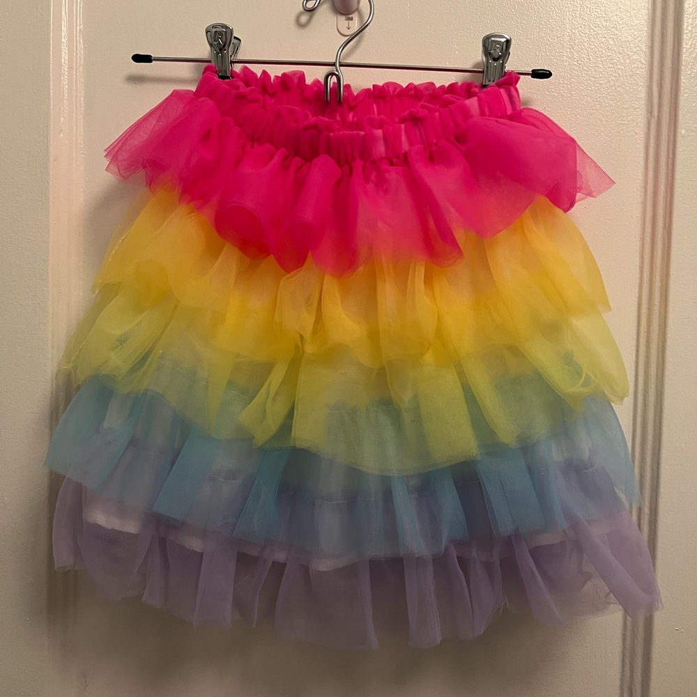 LOLA AND THE BOYS - RAINBOW TULLE SKIRT - SIZE 8